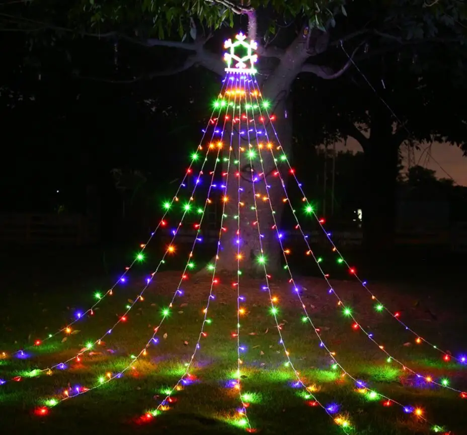 

Outdoor led string lights waterproof Christmas decoration lanterns curtain lights lawn lights low voltage plug-in 30V8 mode
