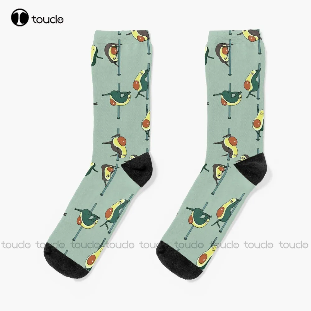 

Avocados Pole Dancing Club Socks Cotton Socks For Men Christmas Fashion New Year Gift Unisex Adult Teen Youth Socks Thanksgiving