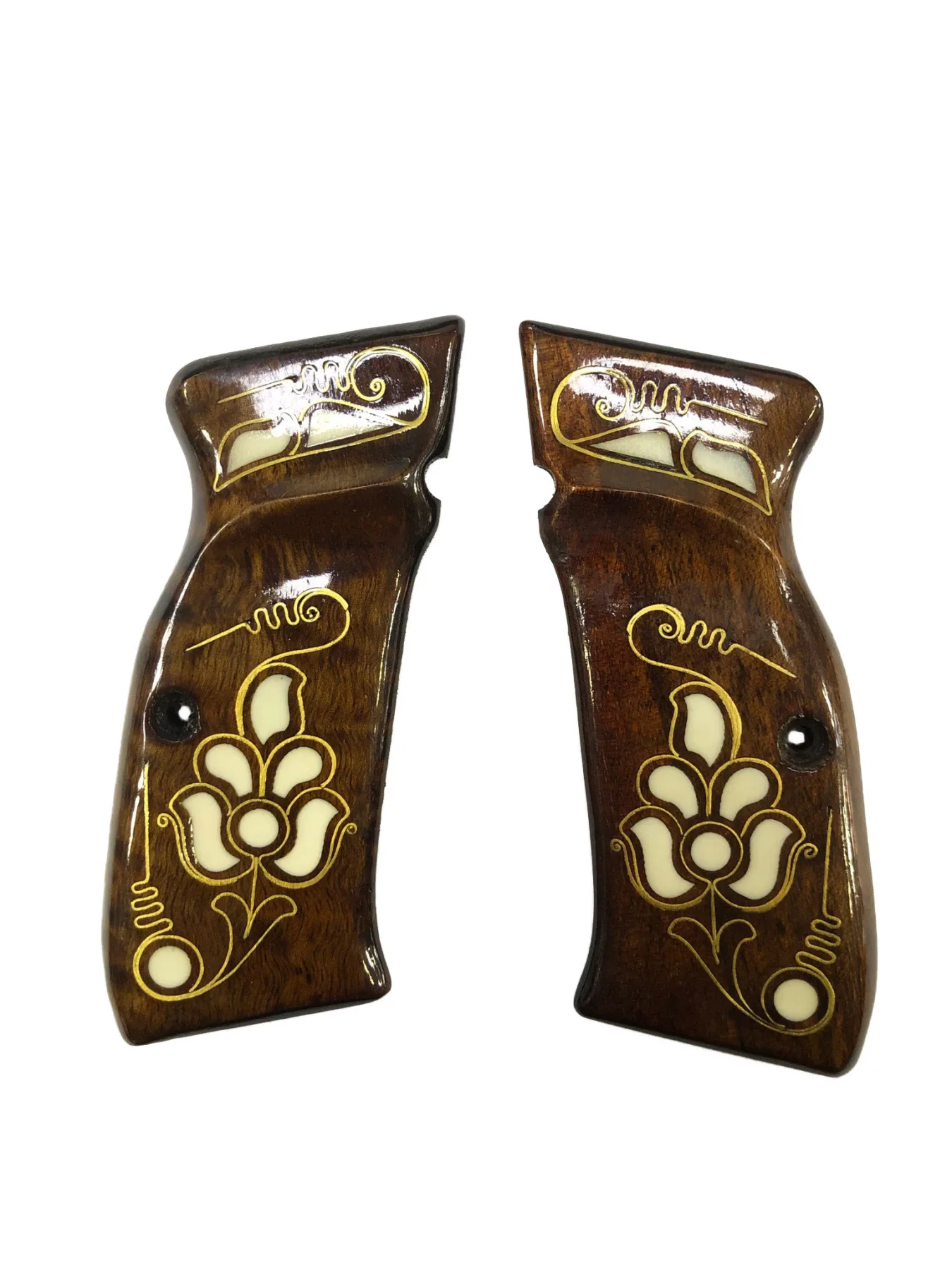 

Unshakable Kýlýnç K2 Pearl Inlay Brown Wooden Grip