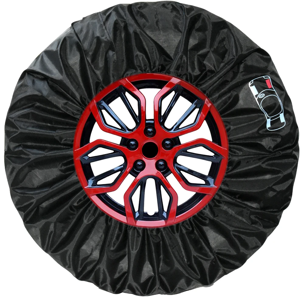 Universal Car Spare Tire Cover Case Polyester Auto Wheel Tires Storage Bags Vehicle Tyre Accessories Dust-proof Wheel Protector