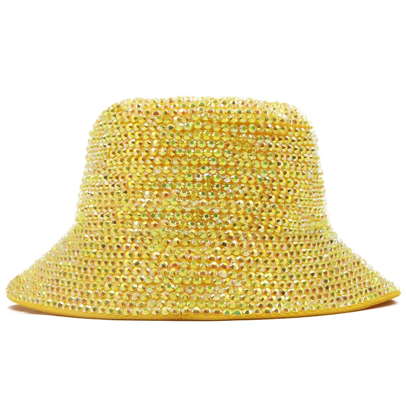 Runde Spitze Strass Perle Fedora handgemachte Strass voller Diamant Hut Männer und Frauen britischen Outdoor hellen Diamant Flash di – Detail 15