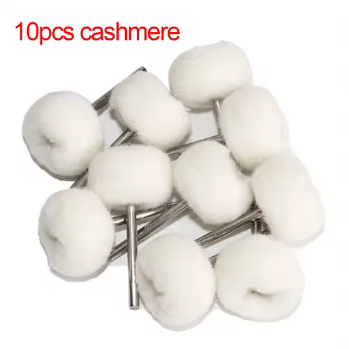 1" Wool Felt Grinding Sanding Head Abrasive Buffing Wheel 2.35/3mm Shank Cotton Thread Polishing Mini Brush for Dremel Dril - Image 4