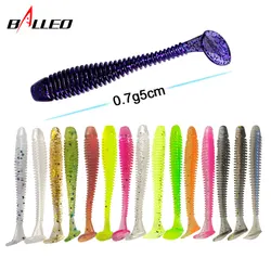 Balleo 10pcs /20pcs soft lure 0.7g Fishing lure Shad Silicone bait Soft Plastic Bait  Feeder For Pike fishing tackle