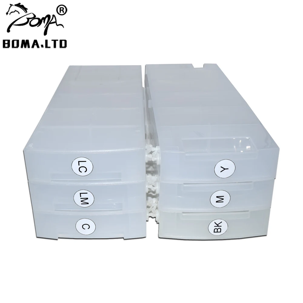 BOMA.LTD 790 9000S Without Chip Refill Ink Cartridge For HP 790 Designjet 9000S 10000S Seiko 64S 1000S Plotters 1300ML PC