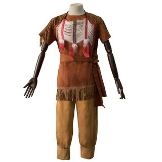 Jongens Kostuum Kids Primitieve Man Halloween Kostuums Kind Party Cosplay Fancy Indian Luipaard Print Savage Jurk Outfits Kleding