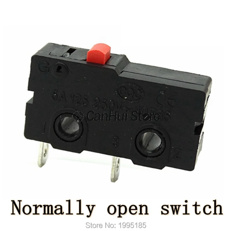 10Pcs Mini Micro Limit Switch NO NC 3 Pins PCB Terminals SPDT 5A 125V 250V 29mm Roller Arc lever Snap Action Push Microswitches