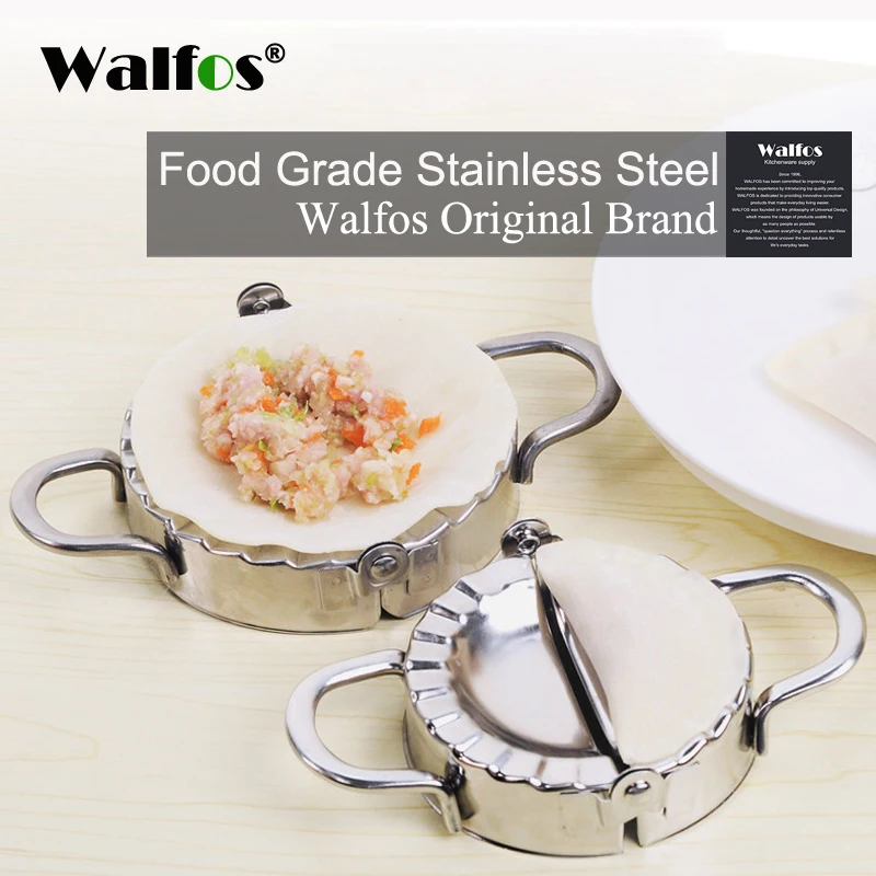 

WALFOS Stainless Steel Dumpling Maker Wrapper DIY JiaoZi Mold Pastry Dough Cutter Pie Ravioli Dumpling Mould Kitchen Accessories