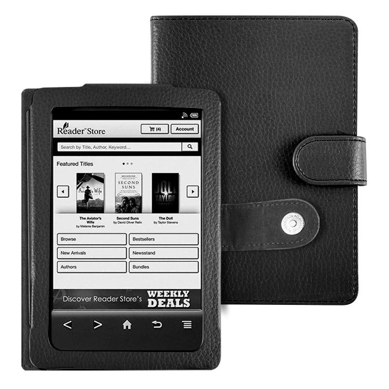 Cover Case for Sony Prs T2, Ereader Funda for Sony Ebook Prs-T2 , Magnetic Closure PU Leather Protective Shell /Skin