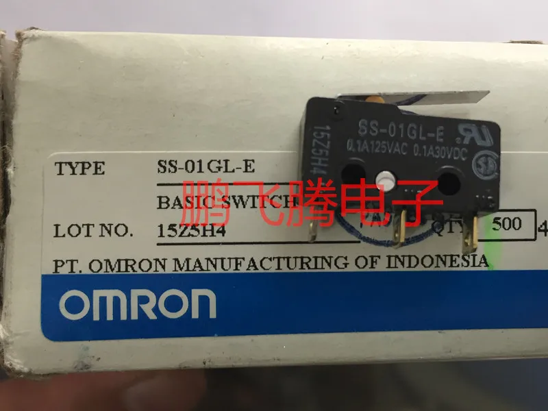 1PCS Japan  SS-01GL-E small micro switch stroke limit reset switch with handle swing rod 3 feet