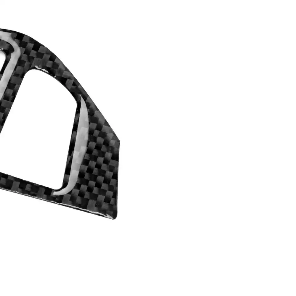 For Mitsubishi Lancer GTS ES DE 2008-2015 Carbon Fiber Steering Wheel Panel Switch Button Sticker Cover Trim Car Accessories