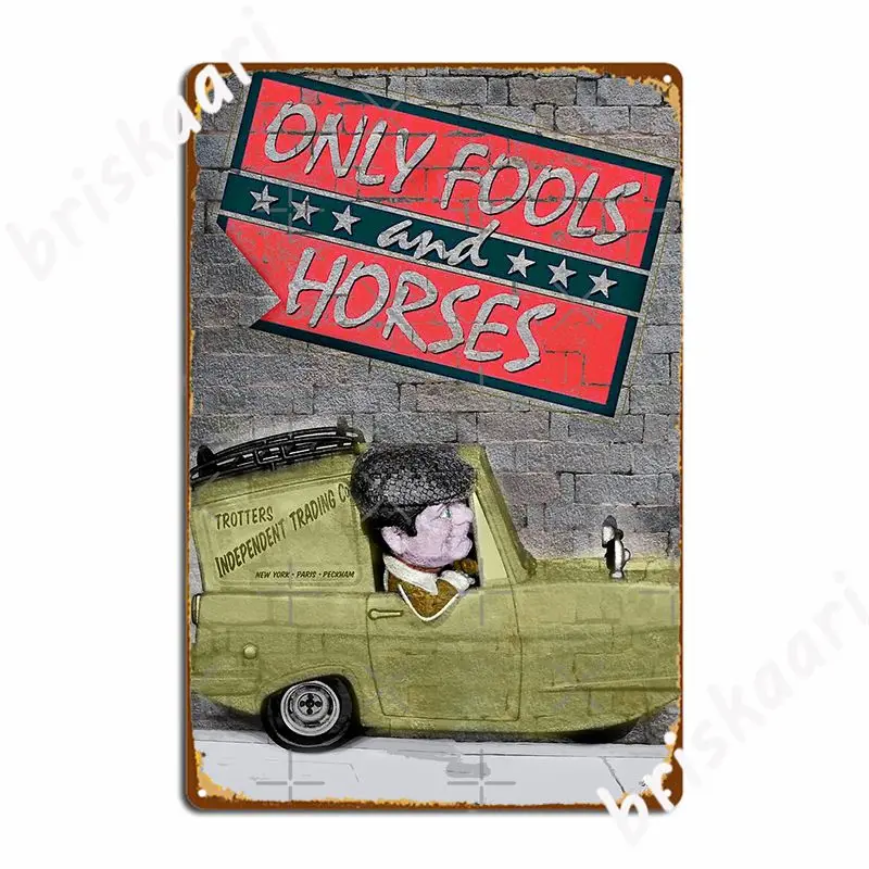 Only Fools And Horses Del Boy Wall Graffiti Art Metal Plaque Poster Wall Plaque Pub Garage Vintage Tin Sign Poster