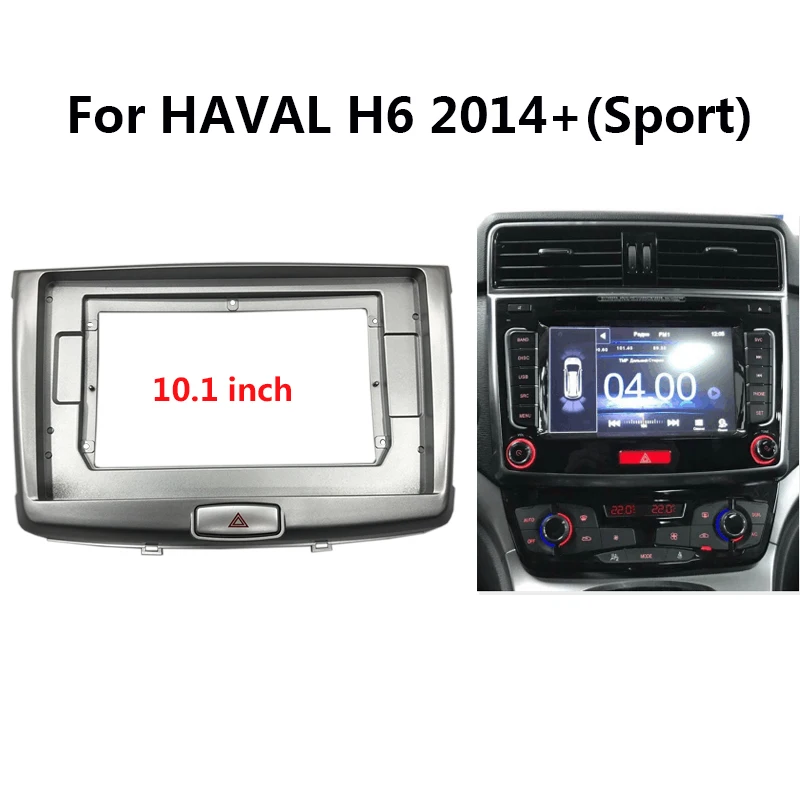 Car Radio Fascia For Great Wall HAVAL H6 2014+(Sport) Auto Stereo Dash Panel Mounting 10.1 inch Frame Kit Center Console Holder