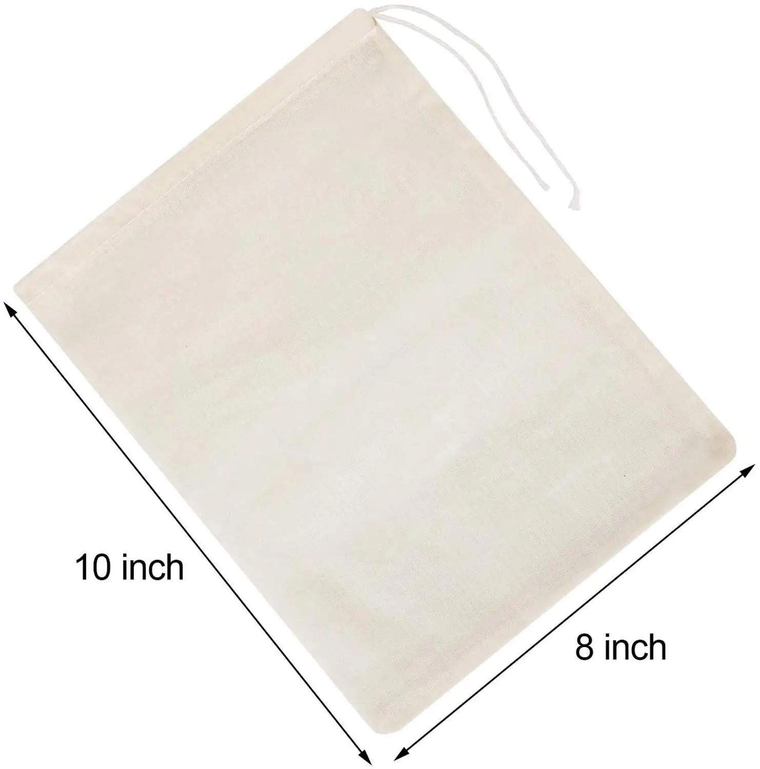 Cheesecloth Bags Nut Milk Strainer Cotton Muslin Bags Mesh Food Bags for Yogurt Coffee Tea Juice Wine Supplies Nylon Filter SGS