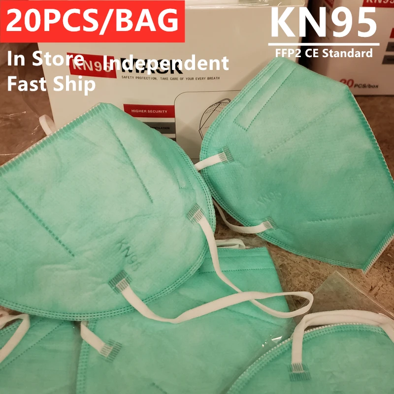 

KANGMAKE Independent Cyan Adult KN95 Ffp2 Face Masks Mаска Mascarillas Fpp2 Masques Ffpp2 Expedition Rapide Ffp 2 Mascherine