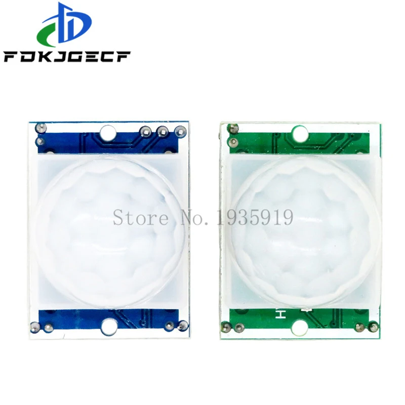 50PCS SR501 HC-SR501 Adjust IR Pyroelectric Infrared PIR module Motion Sensor Detector Module for arduino