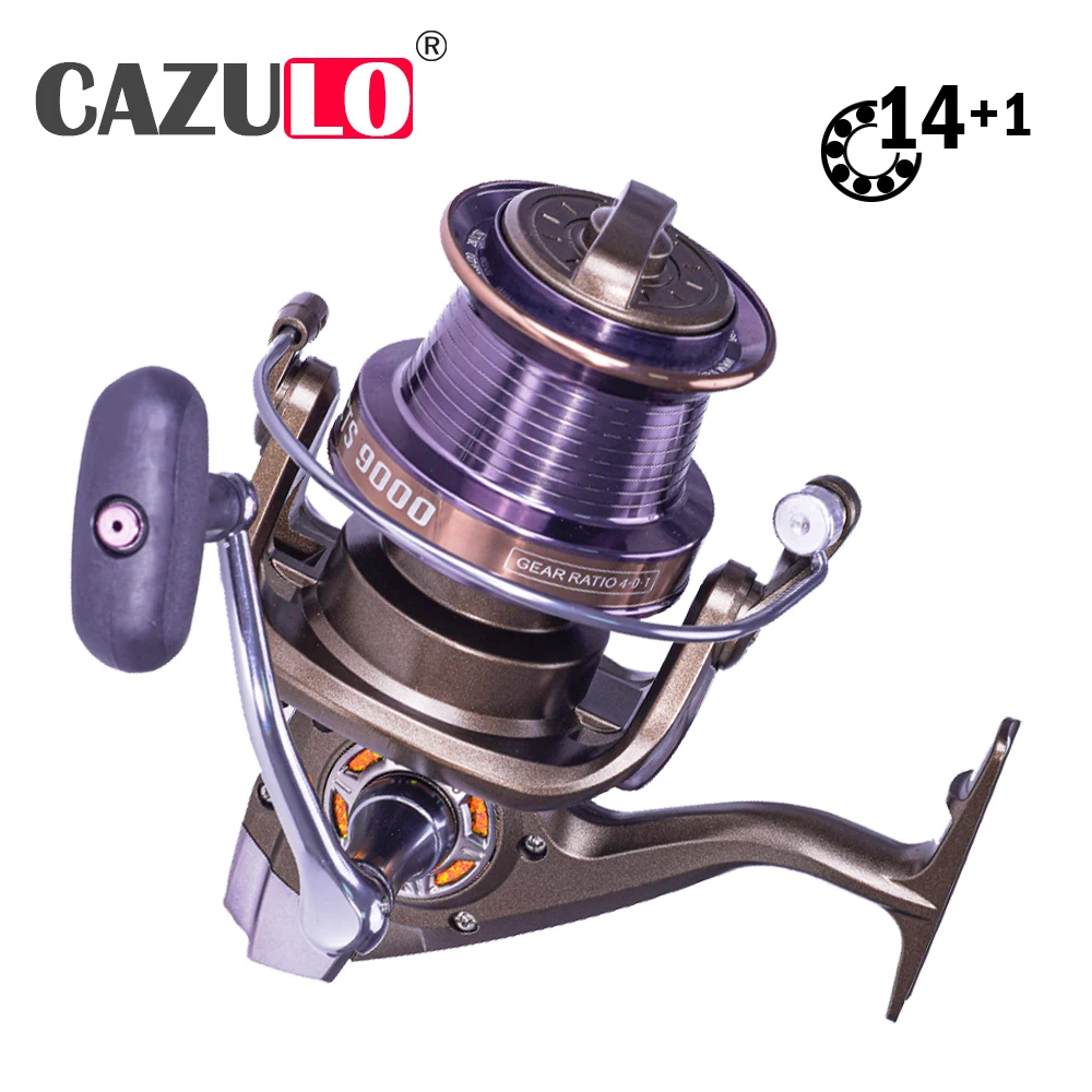 

Metal Spinning Reel 14+1BB Max Drag 25kg Ship Carp Fishing Molinete Carretilha Pesca Accesorios Mar Moulinet Peche En Mer Angeln