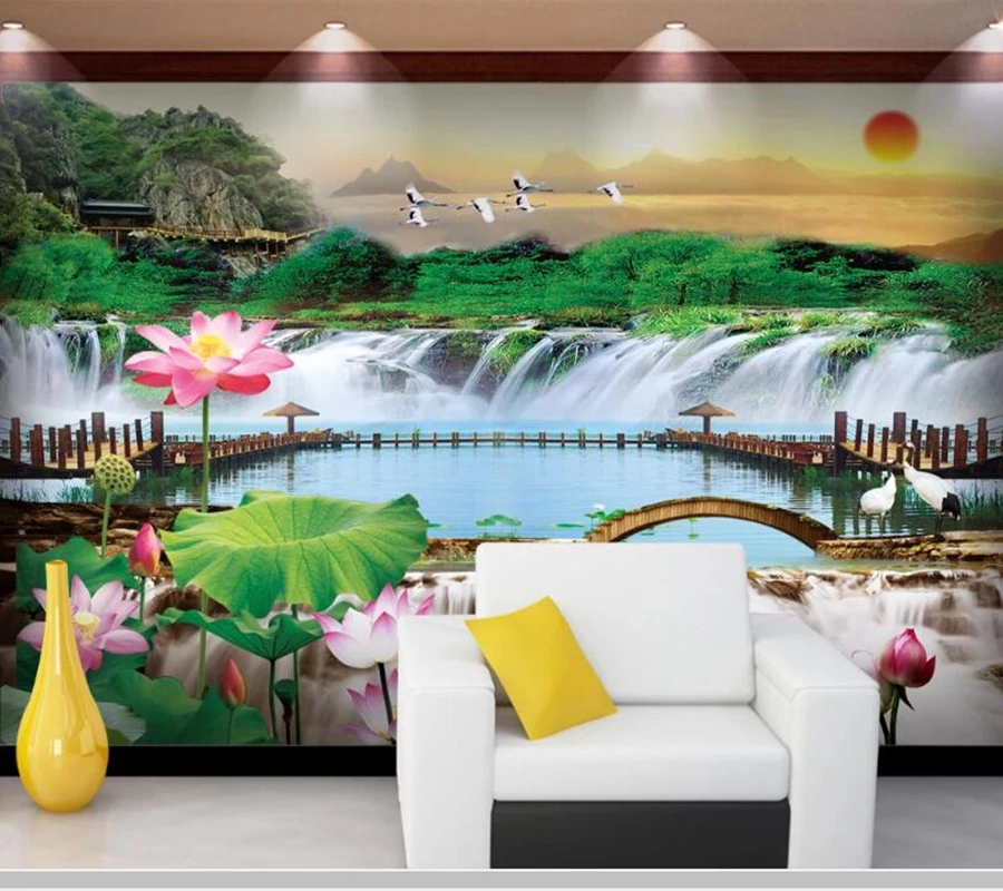 

Custom papel DE parede infantil Natural landscape mural for children room sitting room wall vinyl which papel DE parede