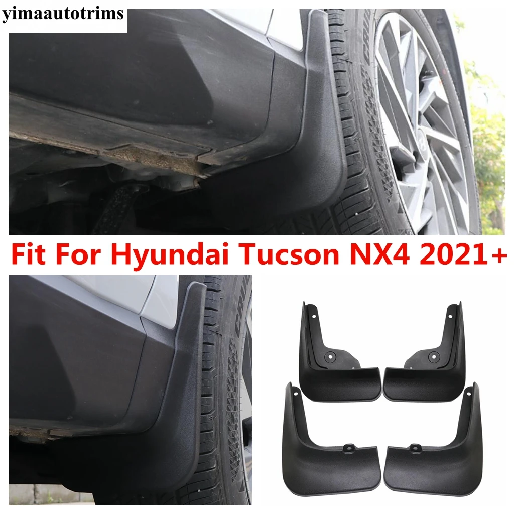 

Car Front Rear Wheel Mud Flaps Mudflap Splash Guards Mudguard Fender Cover Trim Accessories For Hyundai Tucson NX4 2021 - 2023