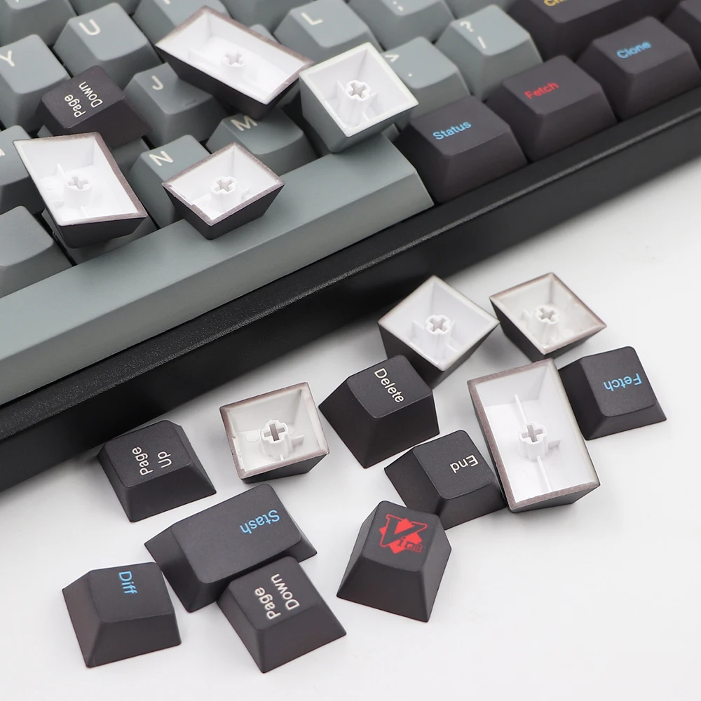 GMK-KEY Oblivion Keycap Cherry Profile For MX Switch GK61 64 68 108 6.25u Space bar Dye Sublimation Key Cap Whit 1.75u Shift Key