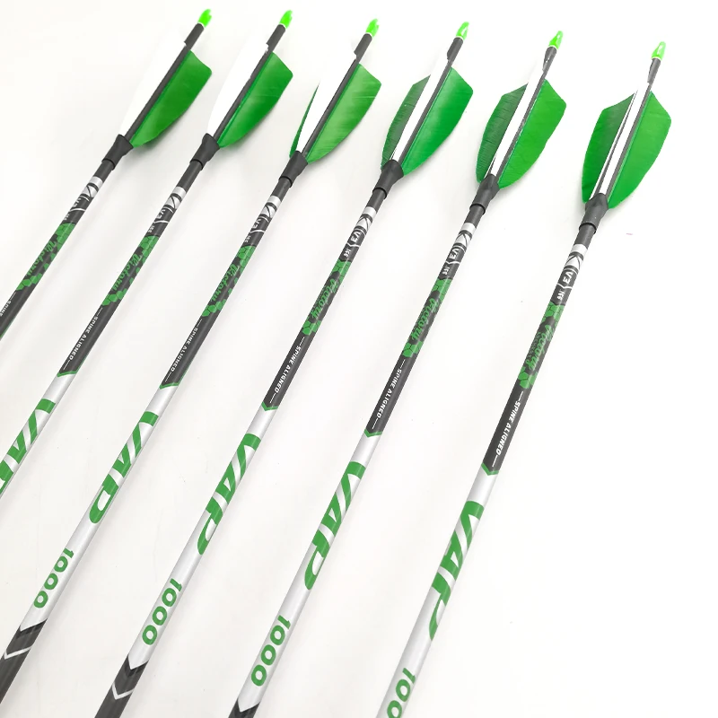 

Archery NEW V3 Spine 400-1100 ID4.2mm Carbon Arrow Shafts Turkey Vanes Recurve Bow Longbow Hunting Shooting 6/12PCS