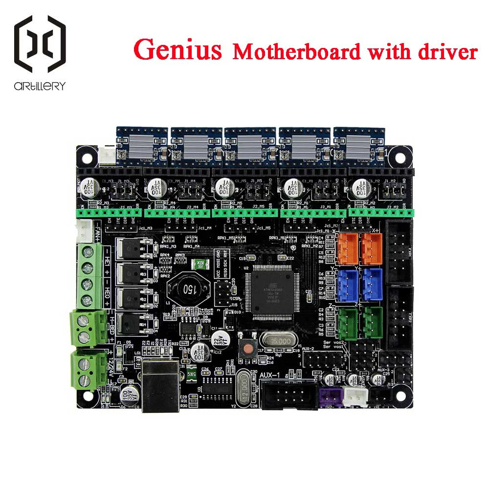 Artillery stampante 3D Sidewinder X1 e Genius Driver 5 pezzi e Kit scheda madre 8bit originale autentico