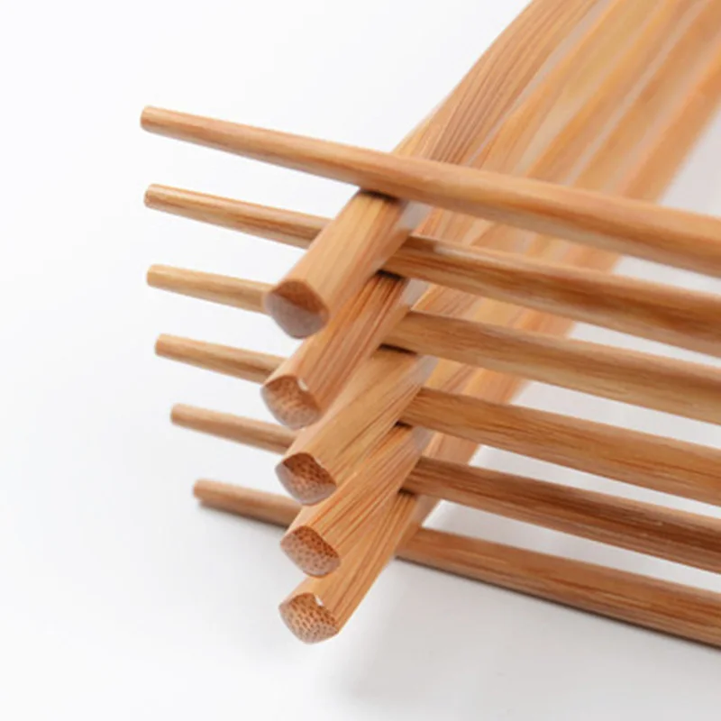 Japanese style bamboo carbonized twist chopsticks household food sticks hotel bamboo and wood tableware bamboo chopsticks