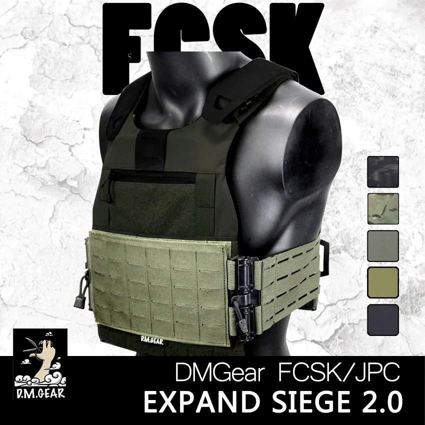 DMGear Ferro Fcsk Jpc Tactical Vest Plate Carrier Holder accessorio attrezzatura da caccia sgancio rapido Don Doff-Game Outdoor