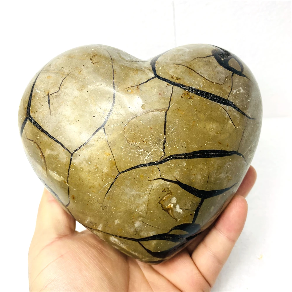 Natural Stone Oversized Septarium Crystals Hand Sanded Hearts Home Decor & Witchcraft Altar Supplies Crystals & Stones Healing