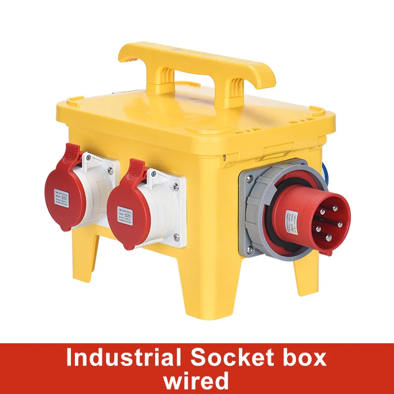 Imagem -03 - Portátil Indústria Socket Box ao ar Livre Impermeável Caixa de Distribuição Mais Função Grupo Combine Socket 220v 380v Power Supply Box