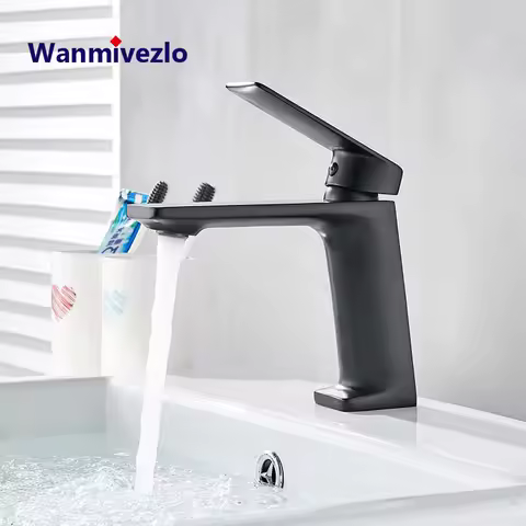 Black Basin Faucet Bathroom Sink Faucet Single Handle Hole Chrome Faucet Basin Taps Deck Vintage Wash Hot Cold Mixer Tap Crane