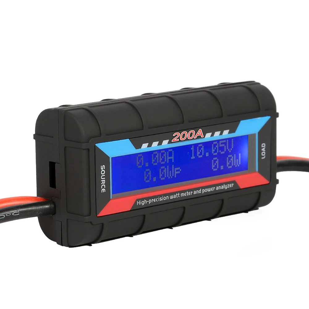 200a Voltmeter Ampèremeter Rc Auto Batterij Tester Voltage Energie Elektrische Stroom Monitor Meter Digitale Wattmeter Dc 0-60V