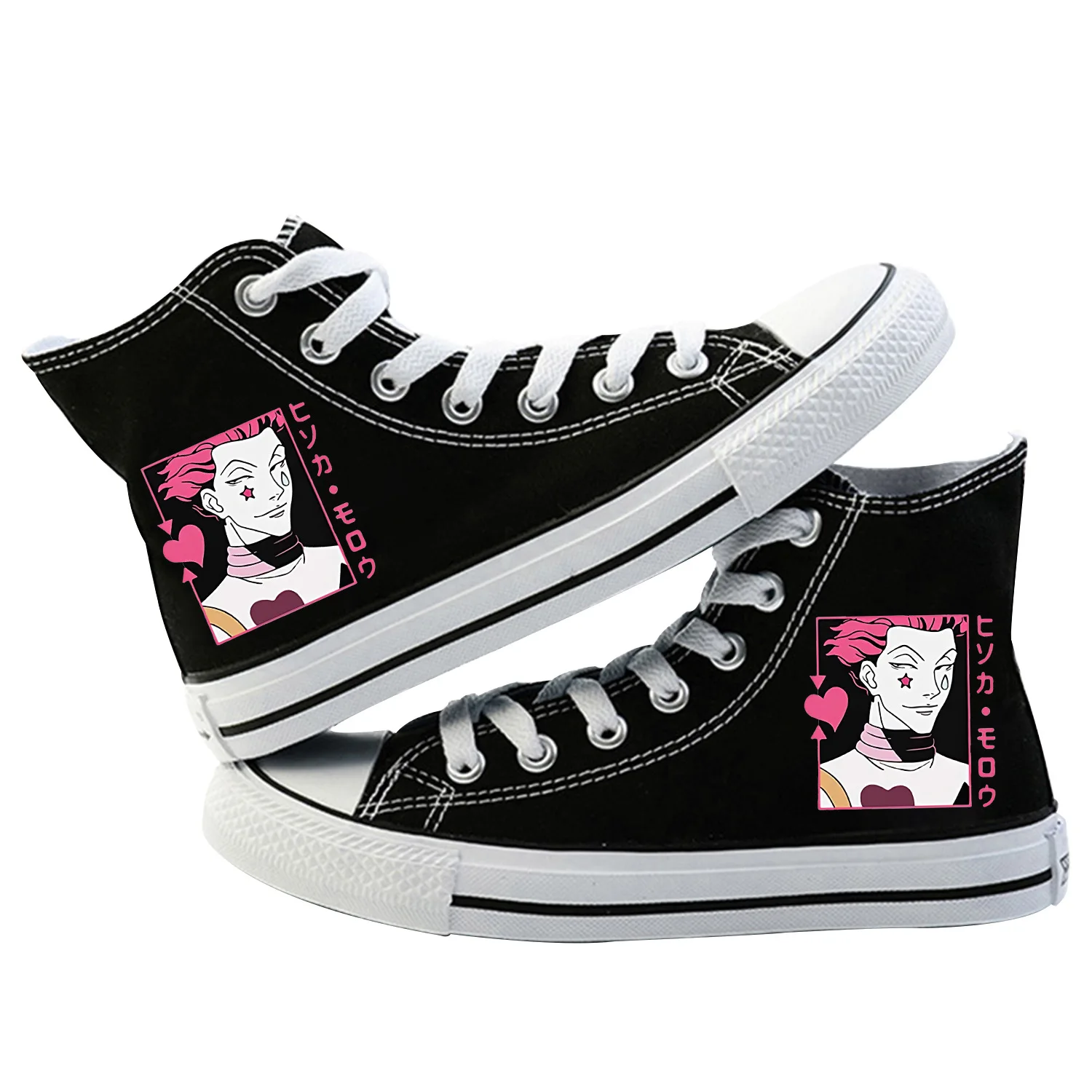 Zapatos de lona con estampado de Anime My Hero Academia, Bakugou Dabi, Zapatillas altas, zapatos Casuales