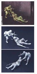 1/35 Resin Model Figure GK ,2 Figure , Unassembled and unpainted kit