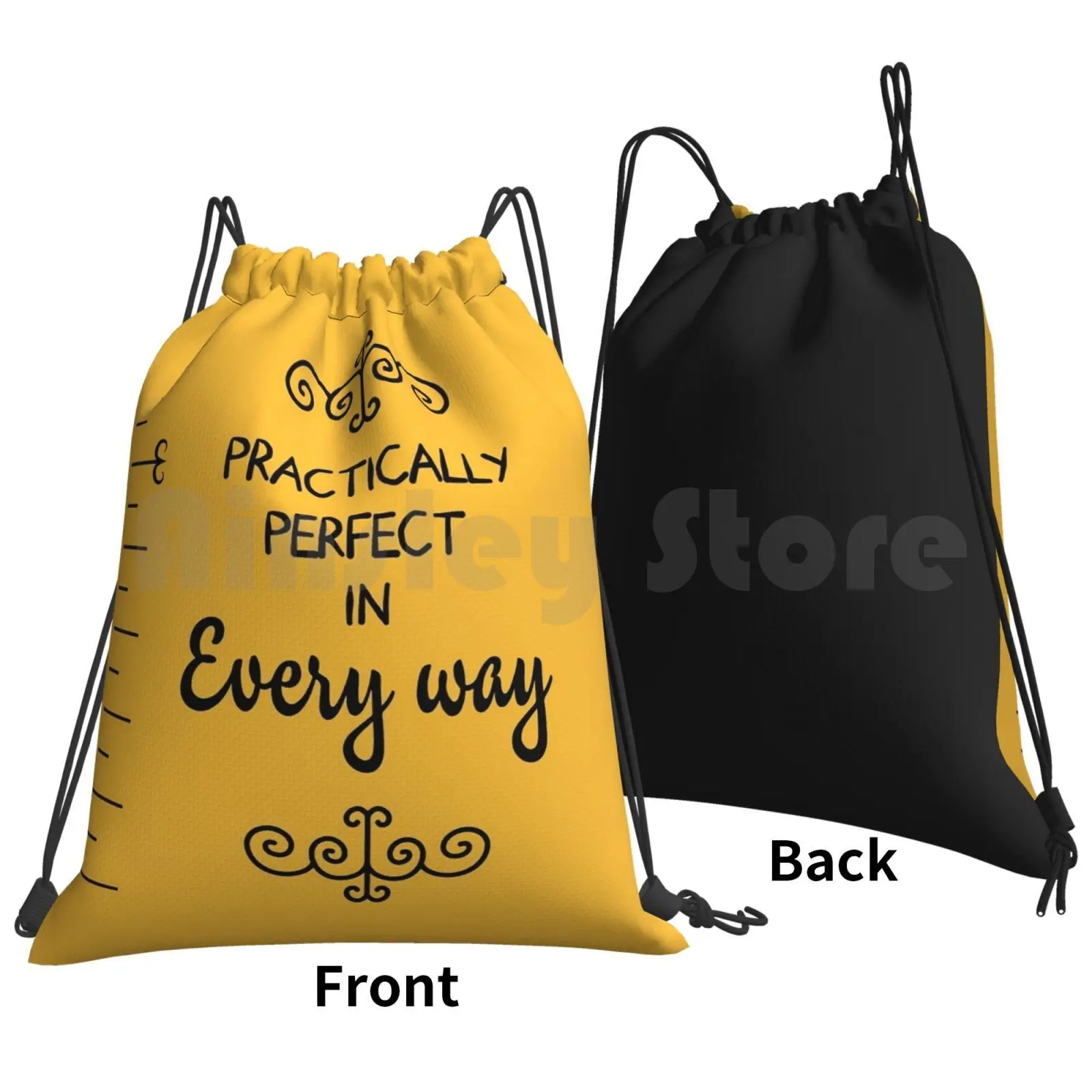 Backpack Drawstring Bags Gym Bag Waterproof Perfect Film Magic Julie Andrews Banks Fantasy Stevenson Travers Music Song