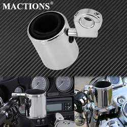 Uniwersalny motocyklowy regulowany uchwyt na kubek do Harley Touring przemieszczanie się po ulicy Electra Glide Sportster Dyna Softail Breakout do ATV