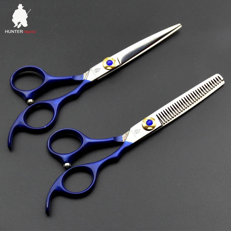 Taglio dei capelli Forbici Assottigliamento Cesoie Del Barbiere Kit In Acciaio Inox 6 Pollici 5.5 Per Ottenere Attrezzi Strigliatura E Tolettatura 30% di Sconto