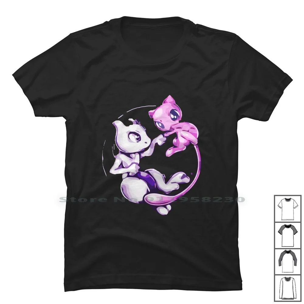 Mew T Shirt 100% Cotton New Year Popular Cartoon Movie Comic Year Hot Ear Me Movie