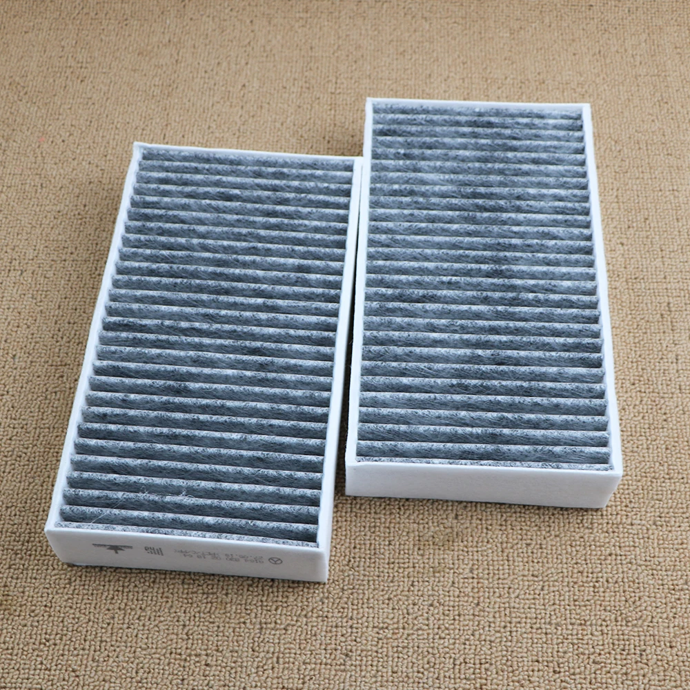 Car Cabin Filter Charcoal Set For Mercedes Benz High Quality 164 830 0218 Pair 1648300218 A1648300218