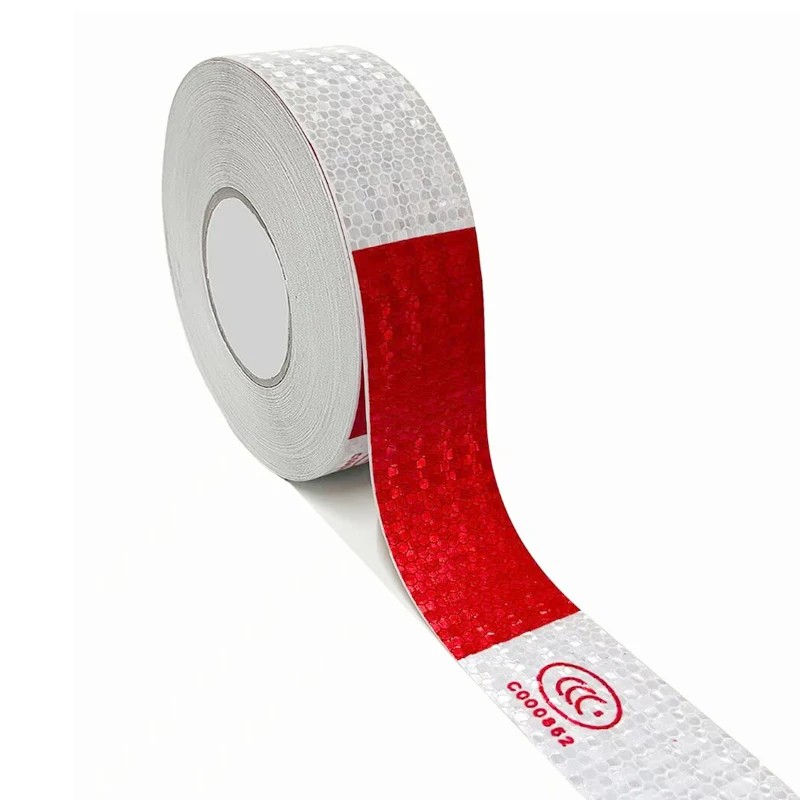 5cmx50m/Roll Self Adhesive Warning Tape Automobiles Motorcycle Reflective Filmstickers For Car