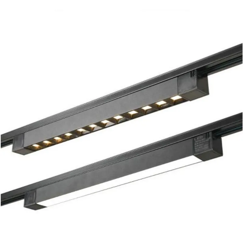 

New Fashion Art Long LED Track Light Aluminum Spotlights 20W 30W Rail Floodlight For Shop Living Room Lamp