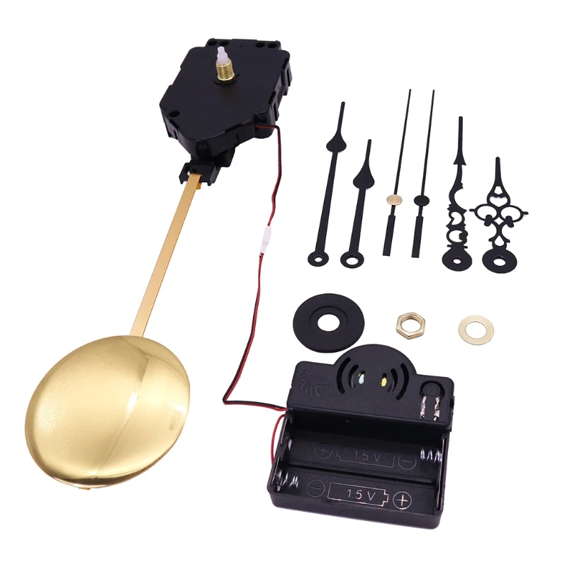 DIY Quartz Pendulum Trigger Silent Clock Movement Mechanism with 16 Music Box Movement Chime Wall Clock Parts L38A