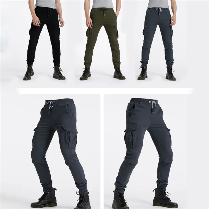 Spring and Autumn Motorcycle Pants Men's Casual Loose Bunches Pocket Pants Outdoor Hiking Sports Casual Trousers Motocross pants