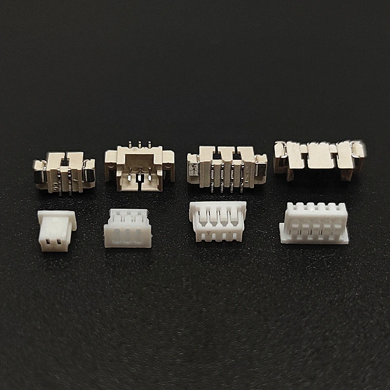 60 Sets 1.25mm Pitch Vertical Type SMD Connectors 2p 3p 4p 5 Pin Terminal Housing Pin Header Connector Kit in Box