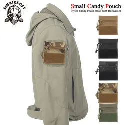 Bolsa táctica pequeña de nailon para almacenamiento, Micro bolsa de caramelo con gancho y bucle, MK3, MK4, chaleco, aparejo de pecho, Camuflaje, portátil, accesorios de caza