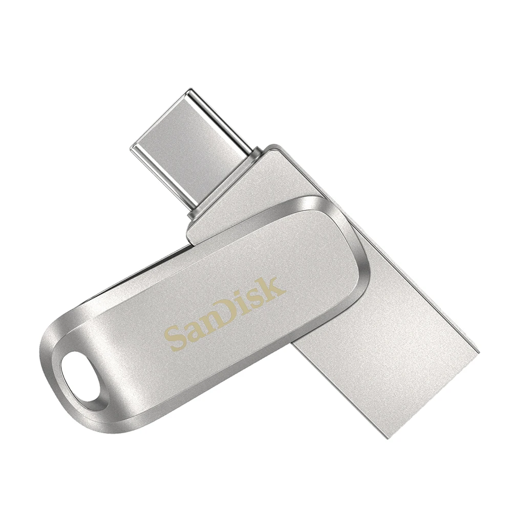 100% Original SanDisk USB Flash Drive 32GB 64GB 128GB 256GB 512GB Type-C OTG USB 3.1 Memory Stick Metal U Disk SDDDC4 Pendrive