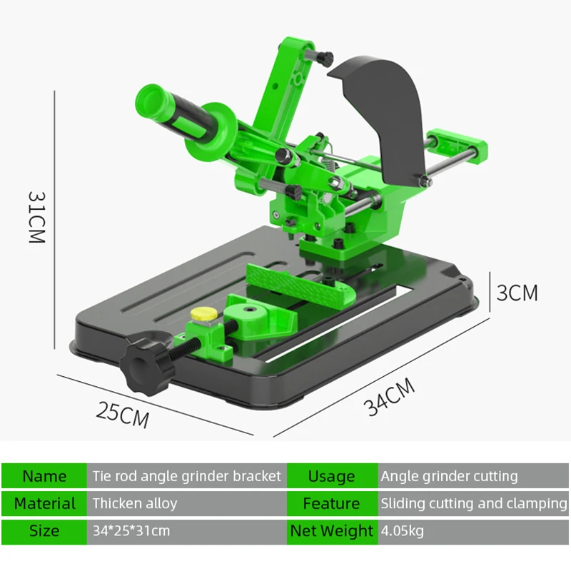 Power Tools Accessories Universal Angle Grinder Stand Bracket Holder Metal Cutting Machine Support for 100 and 125 Angle Grinder