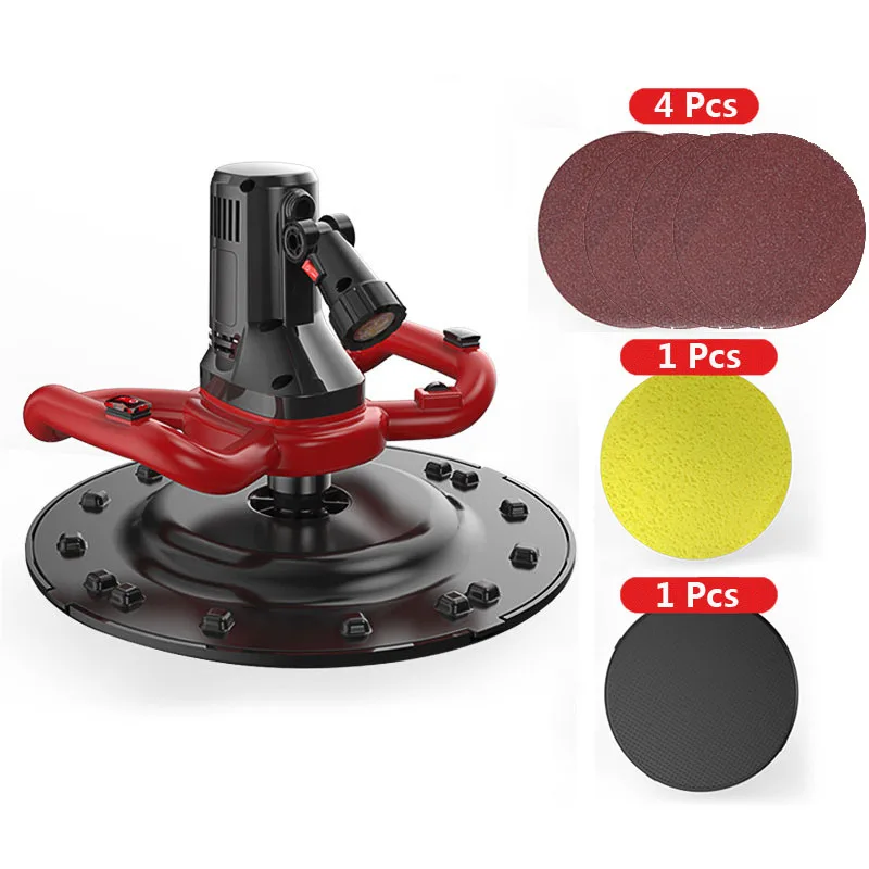 220V คอนกรีตปูนไฟฟ้าเกรียง Wall Smoothing เครื่องขัดคอนกรีตอีพ็อกซี่ปูนเกรียง Masons
