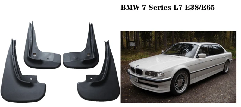 Car Mud flap for 1994-2003 BMW 7 Series L7 E38/E65 Mud Flaps Splash Guards Fender Mudguards Accessories 1999 2000 2001 2002