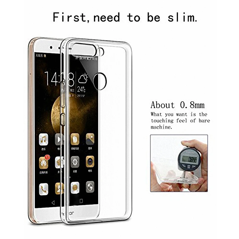 Silicone Case Soft TPU Phone Cover for Huawei Honor V9 8 Pro Clear Transparent 360 Shockproof HonorV9 Honor8Pro 8Pro Back Coque