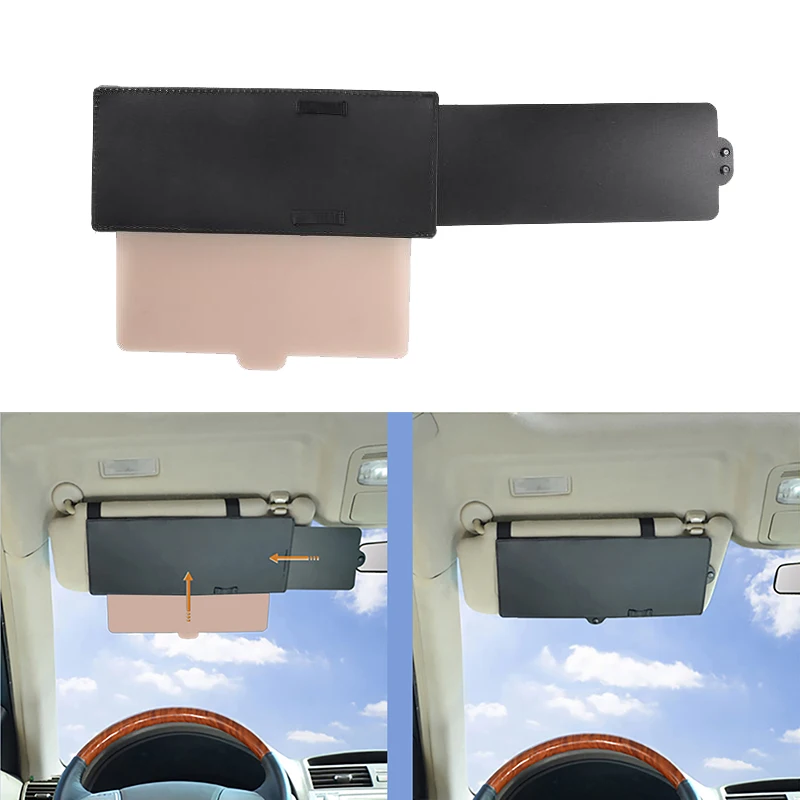 

Sun Visor Anti-Glare Sunshade Extender for Car Sun Visor Extender PC Lens for SUVs Keep Out Sun Glare Snow Blindness and UV Rays